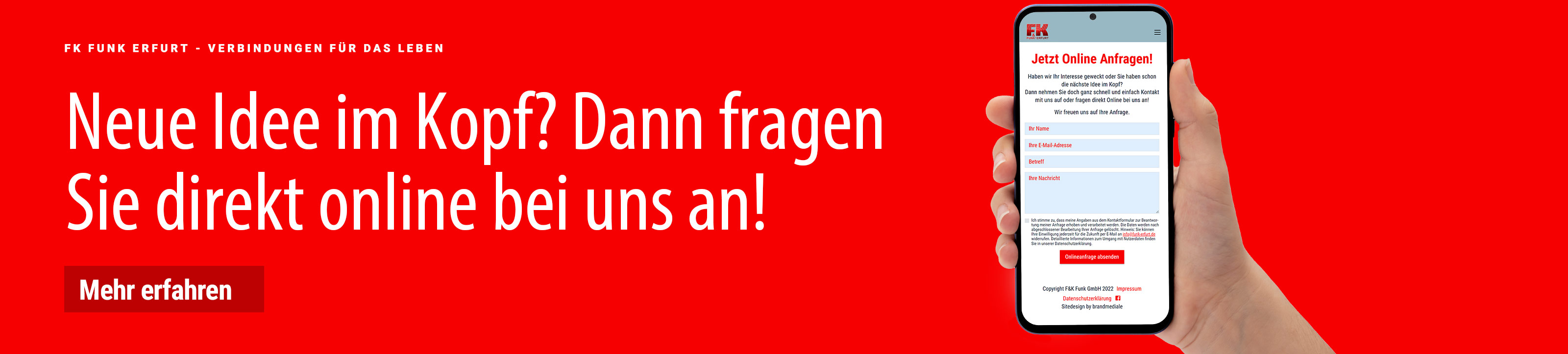 Header Onlineanfrage